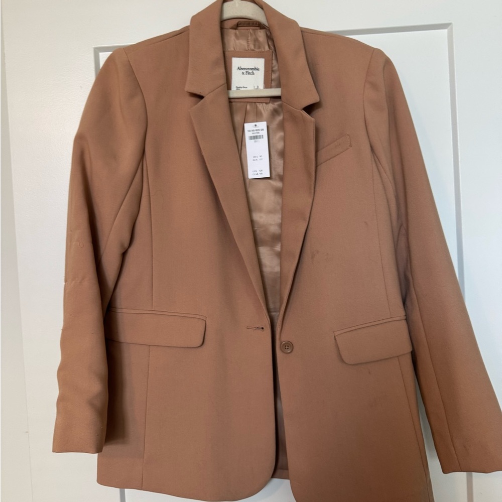 Women's Tan Blazer by Abercrombie